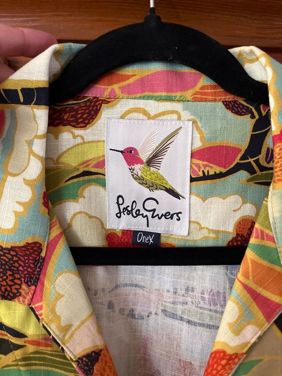 Leslie Evans Brooklyn tunic shirt in Sonoma Landscape - Picture 4 of 6